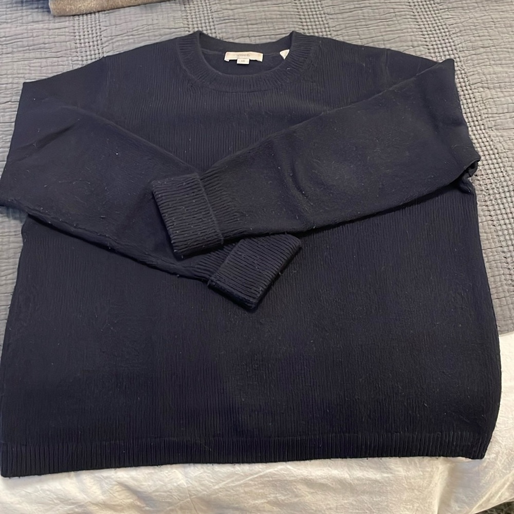VINCE Cashmere Blend Sweater- Midnight Blue Size L